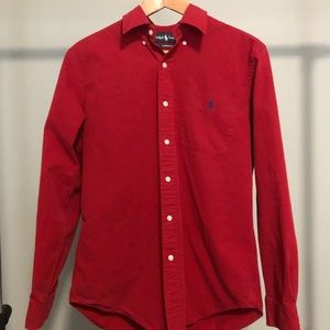 Polo red button up